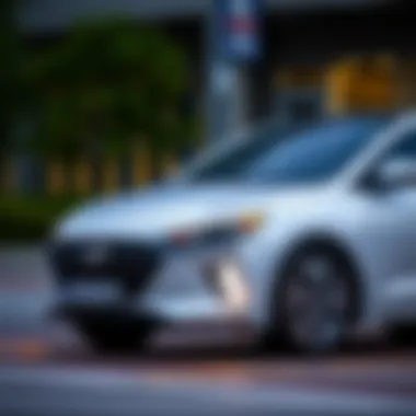 Hyundai Ioniq showcasing its sleek design