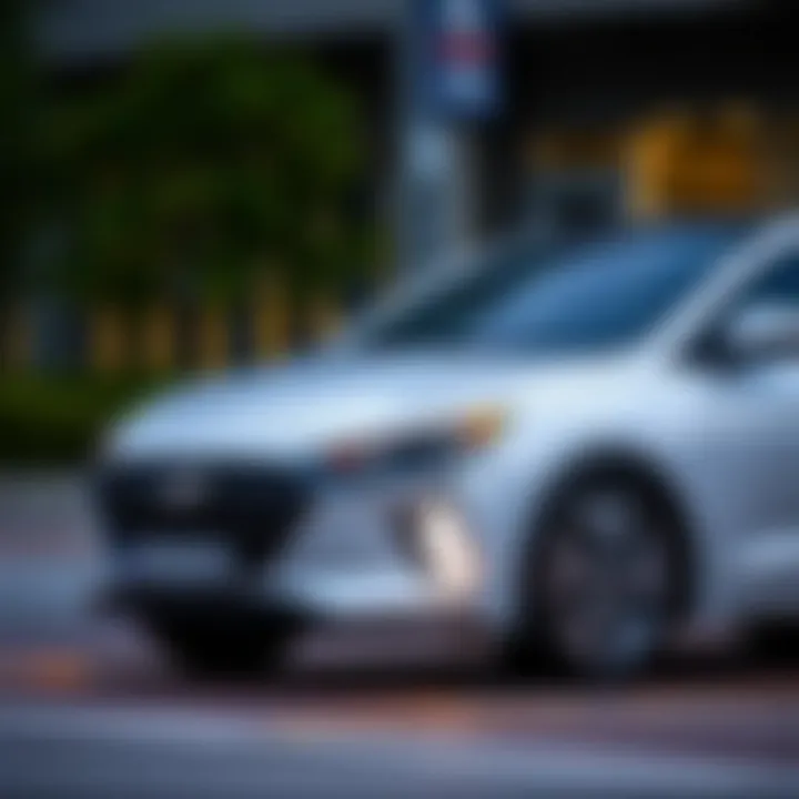 Hyundai Ioniq showcasing its sleek design