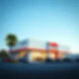 CarMax dealership exterior view showcasing vibrant signage