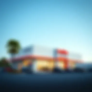 CarMax dealership exterior view showcasing vibrant signage