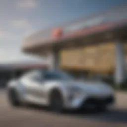 Exterior view of Jerry's Toyota dealership showcasing its modern design
