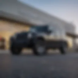 Exterior view of Kelly Jeep showcasing the dealership's signage and vehicle display