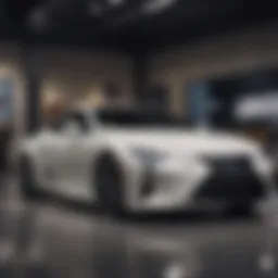 Lexus of Northlake showroom with luxury cars