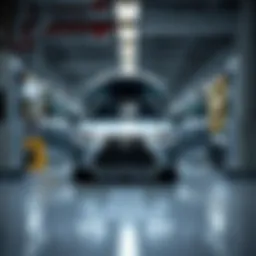 Lexus production line showcasing precision assembly