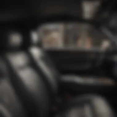 Opulent Interior of a Lincoln Vehicle Luxurious Lincoln Car Interior