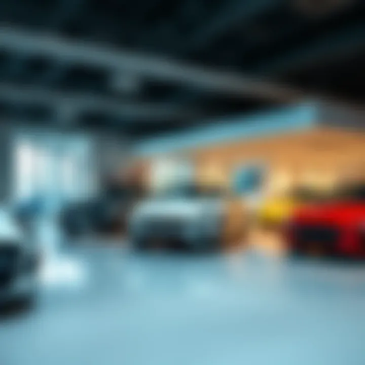 Showroom interior showcasing customer experience