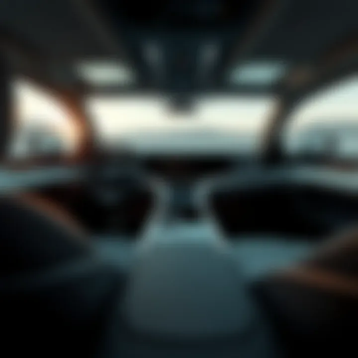 Innovative Interior Technology in Lucid Air Interior view of Lucid Air highlighting advanced technology features