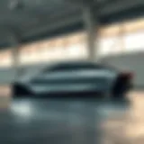 Aerodynamic Elegance of Lucid Air Sleek profile of Lucid Air showcasing its aerodynamic design