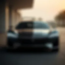 A sleek design representation of Lucid Project Gravity's exterior features