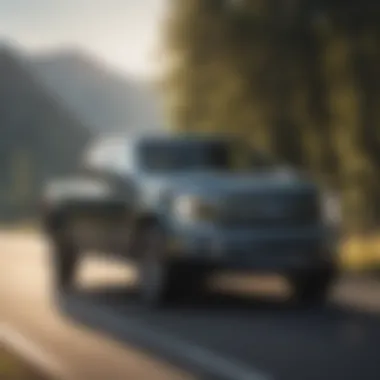 Luxurious Ford VA vehicle parked in front of a scenic backdrop