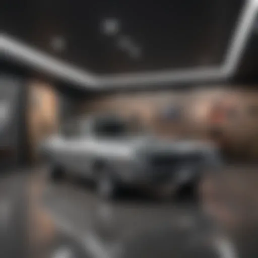 Luxurious interior of Lee Dodge showroom in Westbrook, Maine