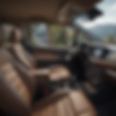 Technological Marvel Inside Luxurious and spacious minivan interior with state-of-the-art technology