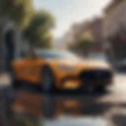 A luxurious sports car showcasing innovative design and technology