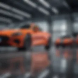 Luxury car showroom in Bethany