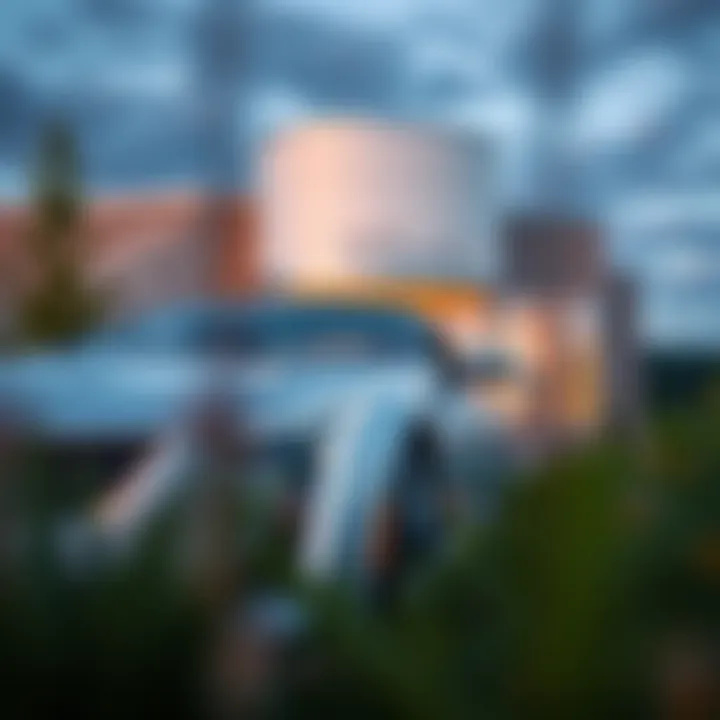 Exterior view of MacMulkin Cadillac showcasing its modern architecture