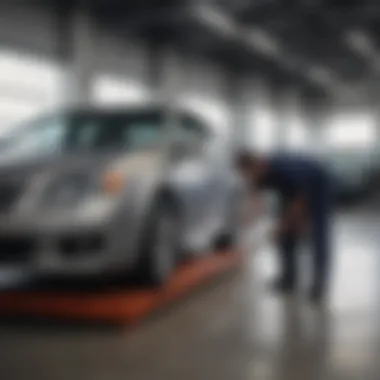 Expert technician conducting a thorough inspection at Mancari Dealership service center