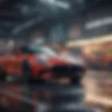 An engaging automotive advertisement showcasing a new vehicle model
