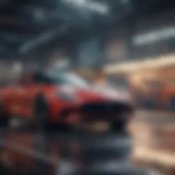 An engaging automotive advertisement showcasing a new vehicle model