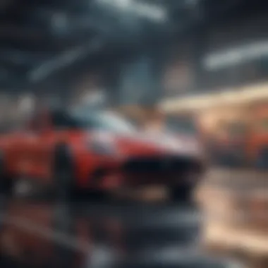 An engaging automotive advertisement showcasing a new vehicle model