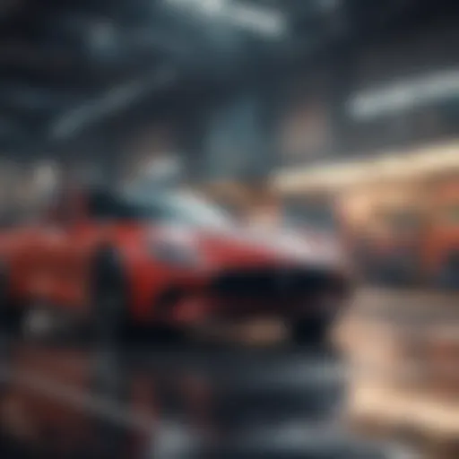 An engaging automotive advertisement showcasing a new vehicle model