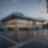 Exterior view of Matthew Auto Mall showcasing its modern architecture and signage