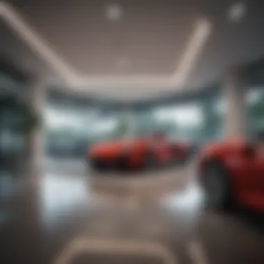 Luxurious McClurg Auto Group showroom interior