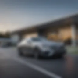 Exterior view of Mercedes-Benz of South Charlotte showcasing luxury vehicles