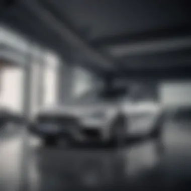 Sleek and stylish - Interior view of a Mercedes Benz showroom in Michigan