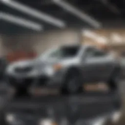 A pristine used Acura vehicle on display at Montclair Acura