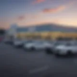 Exterior view of Moses Chevrolet dealership showcasing its modern architecture and branding