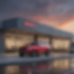Front view of Napleton GMC showroom
