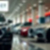 Illustration of cash transactions at a car dealership