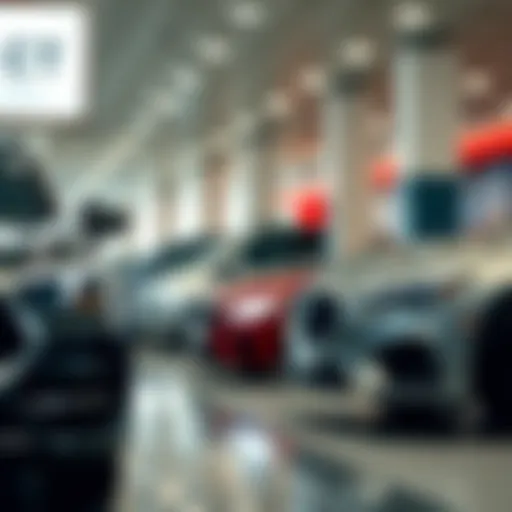 Illustration of cash transactions at a car dealership