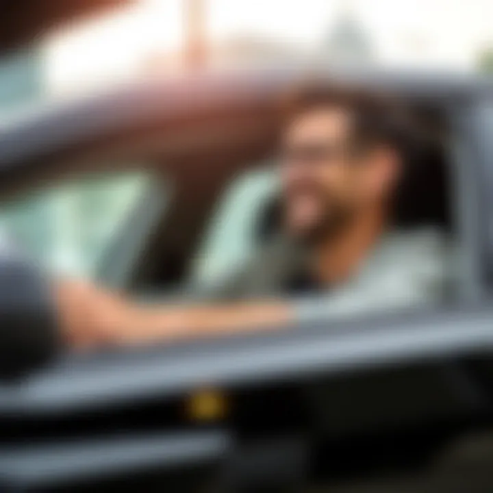 A satisfied customer enjoying their new Hyundai vehicle in Canton, GA