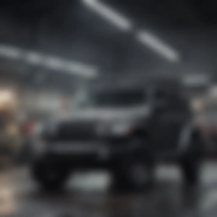 Service department at a Jeep dealership