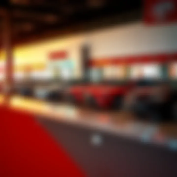 Contemporary Display of Toyota Models Showroom interior of a Toyota dealership in Mexico showcasing the latest models