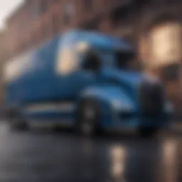 Electric truck showcasing Nikola's innovative design