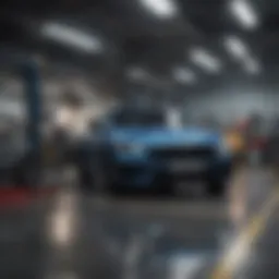OSHA compliance inspection in automotive workshop