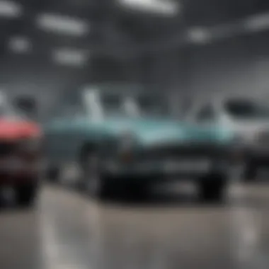 Showroom displaying a variety of vehicles available at Patrick Motors