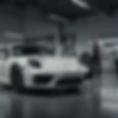 Exemplary customer service at Miami Porsche dealership Miami Porsche dealership staff assisting a customer