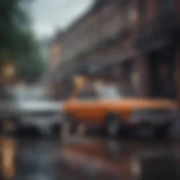 A historic photo showcasing the evolution of Proctor Automotive's vehicles