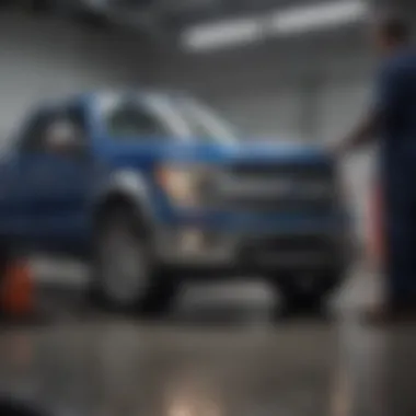 Professional Ford VA service team working on vehicle maintenance