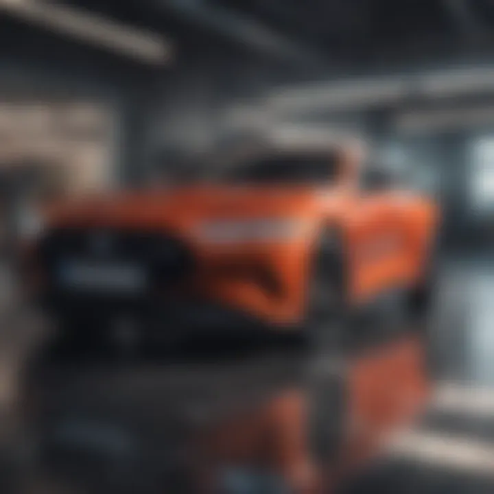 Illustration of technological advancements in car pricing