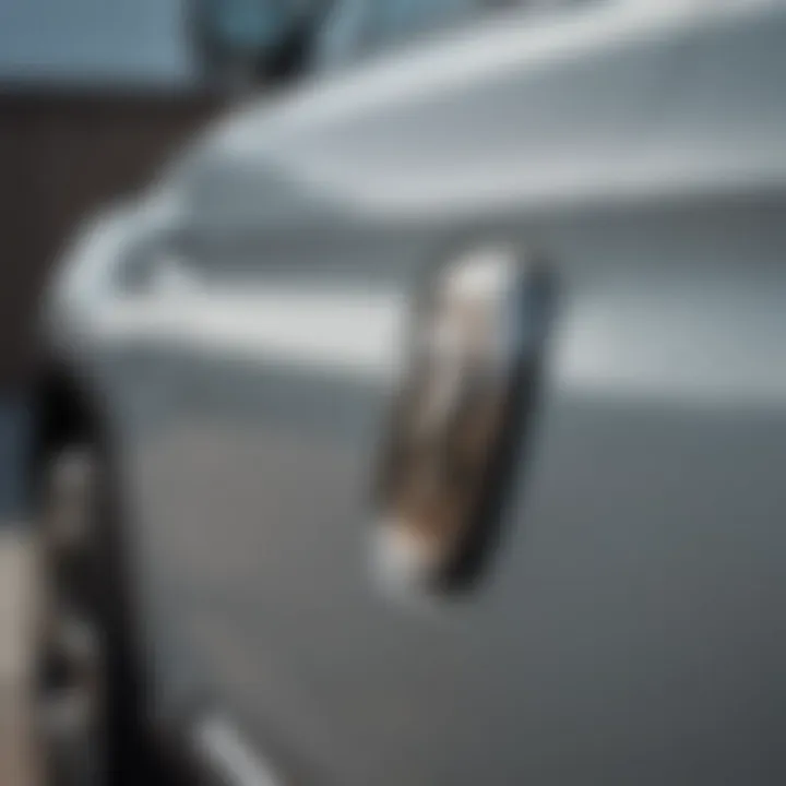 Close-up of Rivian's logo on a vehicle exterior