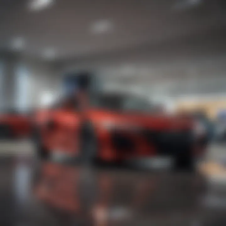 State-of-the-art Honda dealership interior
