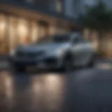 Sleek Honda model in urban setting