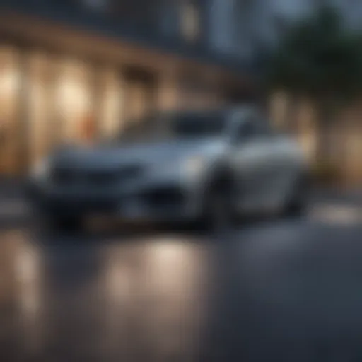 Sleek Honda model in urban setting