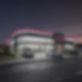 Exterior view of Rohrman Nissan dealership showcasing modern architecture