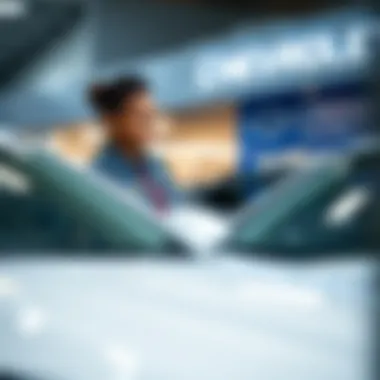 Customer service experience at Rose Chevrolet Customer service representative assisting a client
