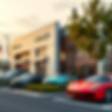 Rossi Dealership Exterior Exterior view of the Rossi dealership showcasing its architectural design